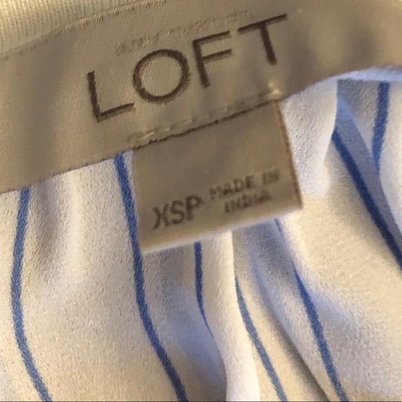 Loft White Tee with Striped Back - Picture 3 of 5